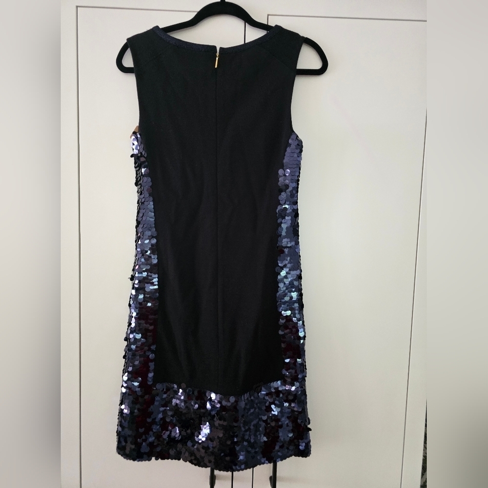 Tory Burch Elegant Black and Blue Sequin Dress - Picture 2 of 10